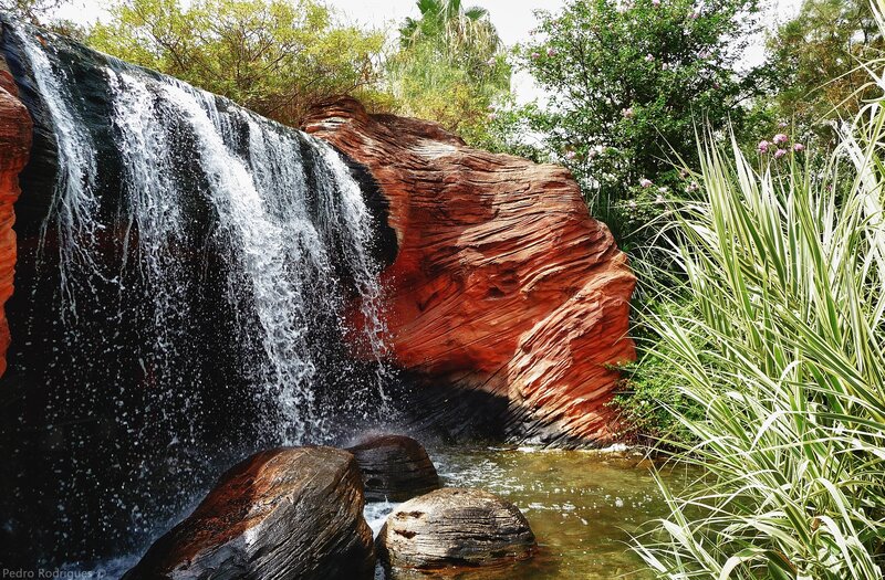 Waterfall over Red Rock