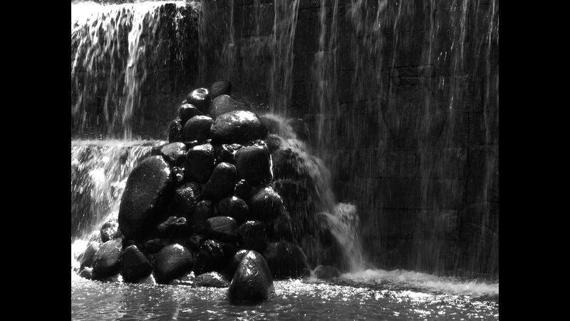 Waterfall over rocks