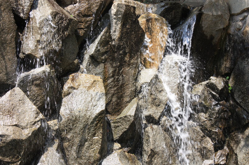 Waterfall over rocks