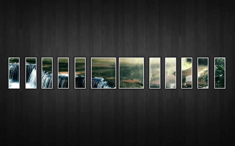 Waterfall series collage