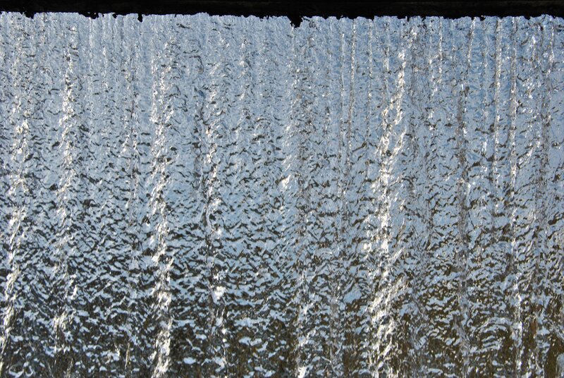 Waterfall texture close-up