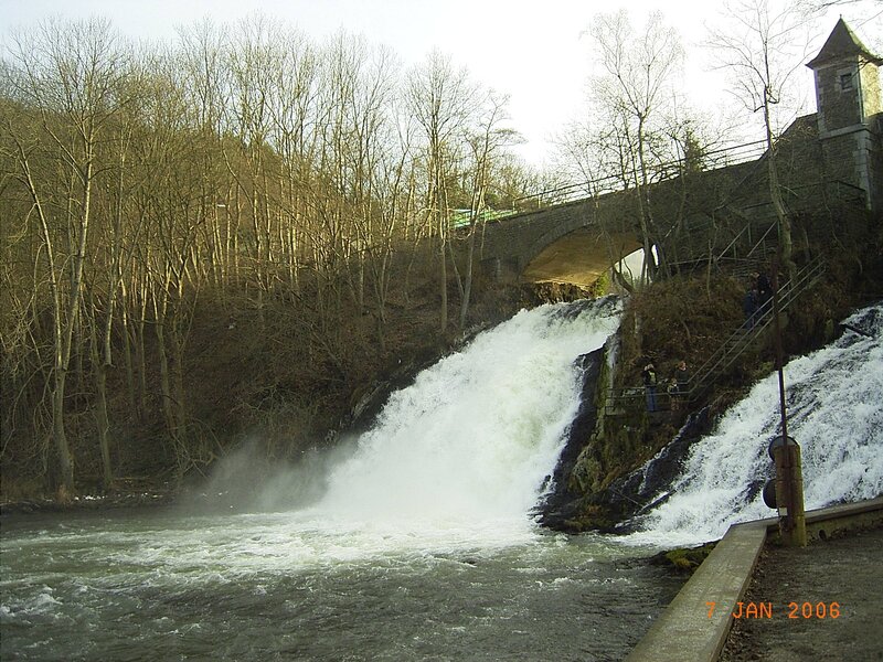 Waterfall under Bridge