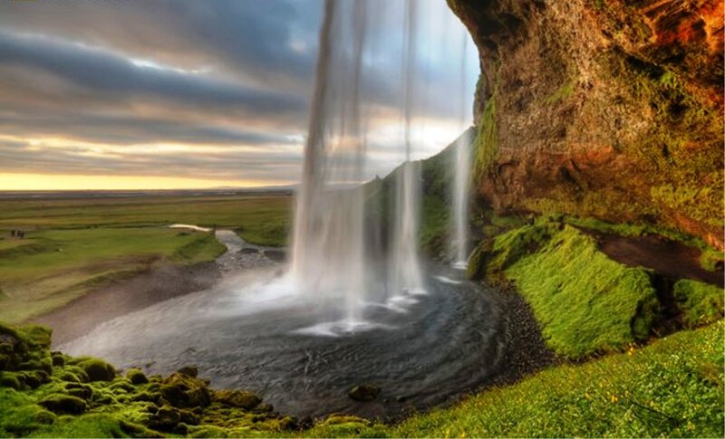 Waterfall under Cliff