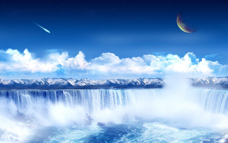 Waterfall under Meteor