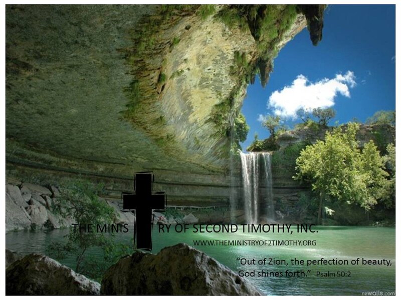 Waterfall under Rock Overhang — Green, Serene, Afternoon, Photograph, Cross