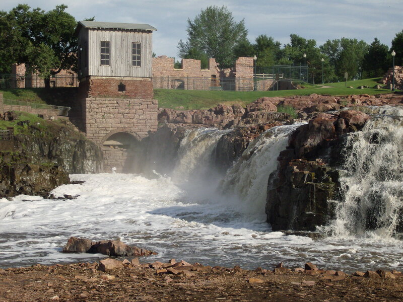 Waterfall with Old Mill