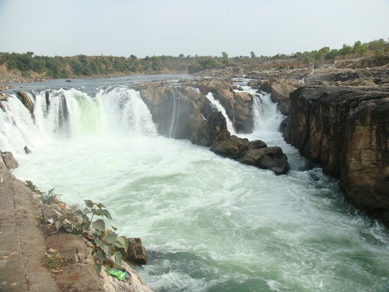 Waterfalls at a river gorge
