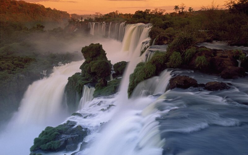 Waterfalls at Iguazu Falls