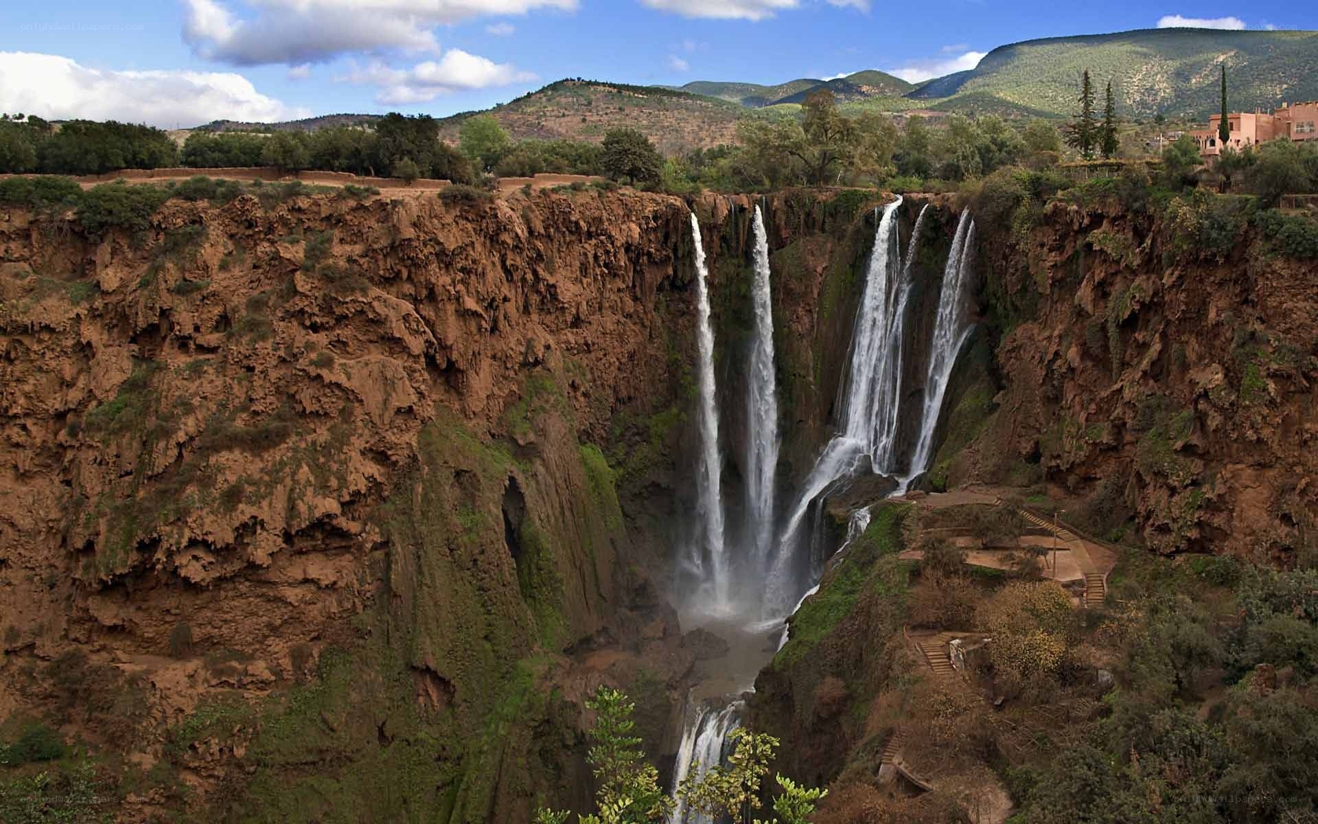 Waterfalls at Ouzoud Falls