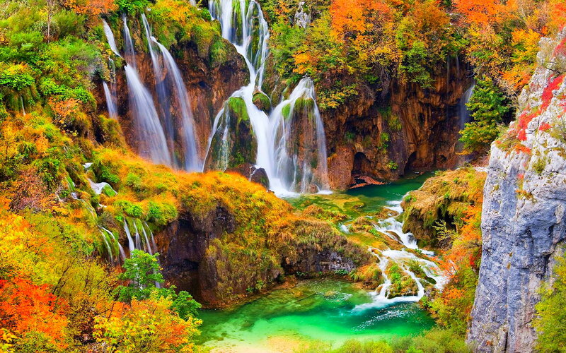 Waterfalls in Autumn