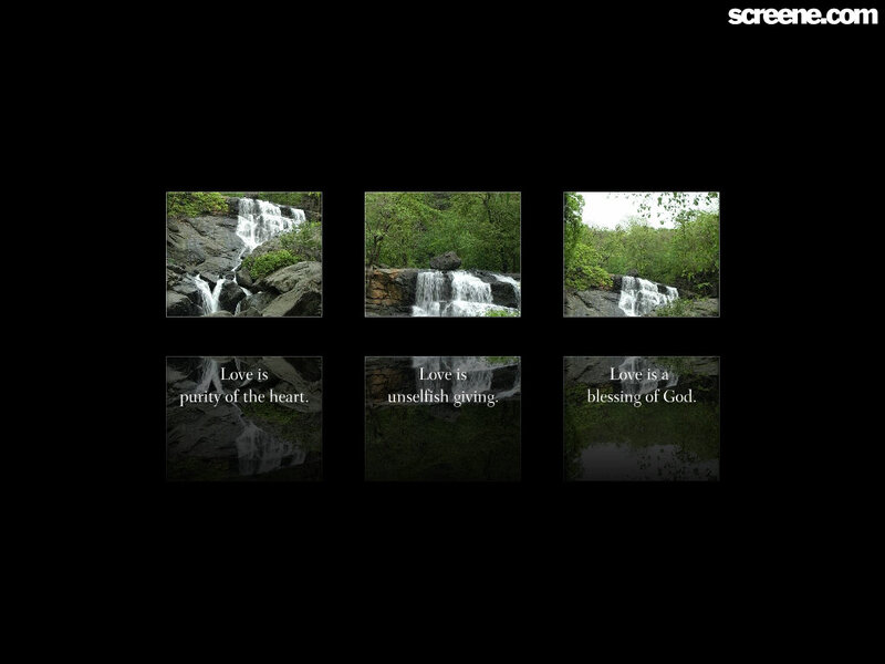 Waterfalls in Forest — Green, Serene, Photograph