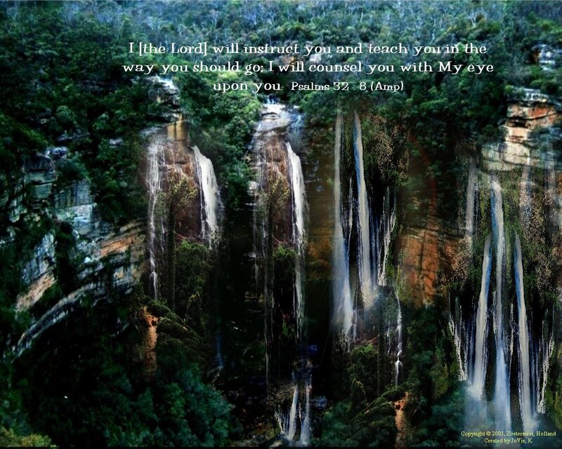 Waterfalls in Forest — Green, Serene, Photograph, Trees, Cliffs