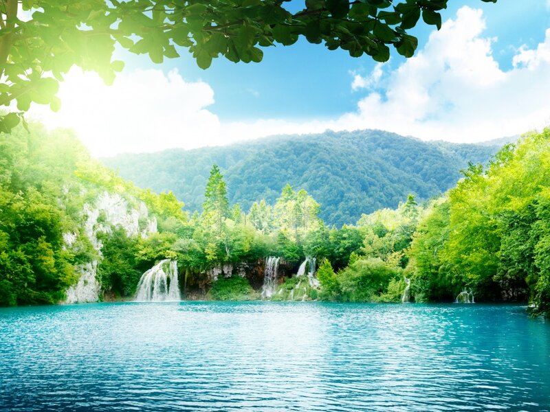 Waterfalls in Forest Lake