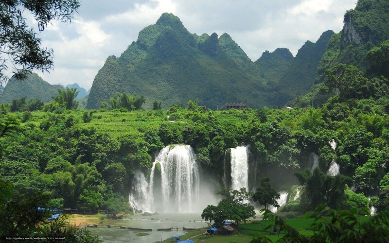 Waterfalls in Mountains