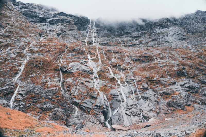 Waterfalls on Mountain