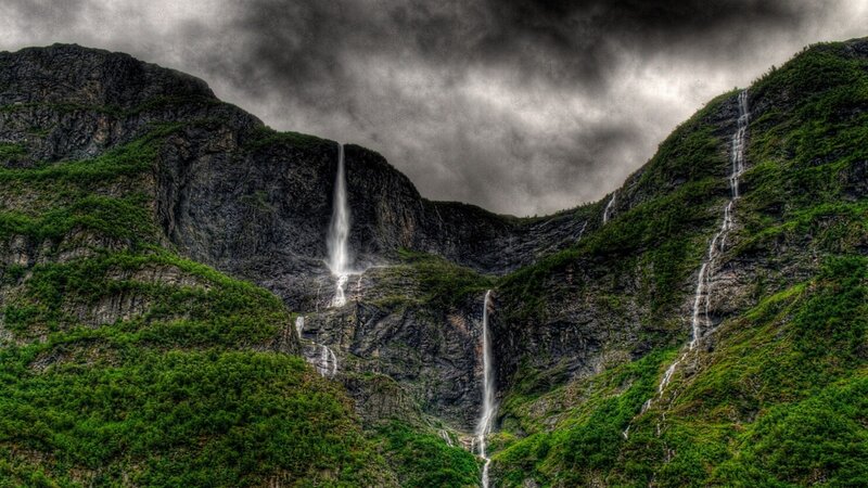Waterfalls on Mountains