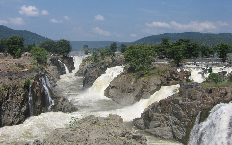 Waterfalls over Rocks