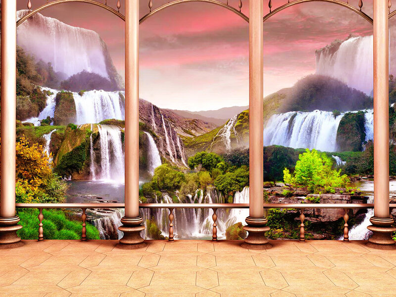 Waterfalls Through Arches