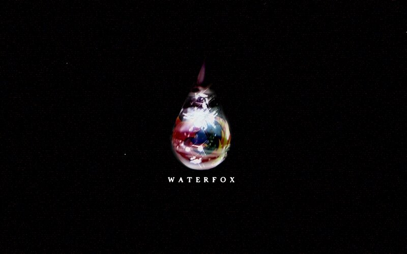 Waterfox logo on black