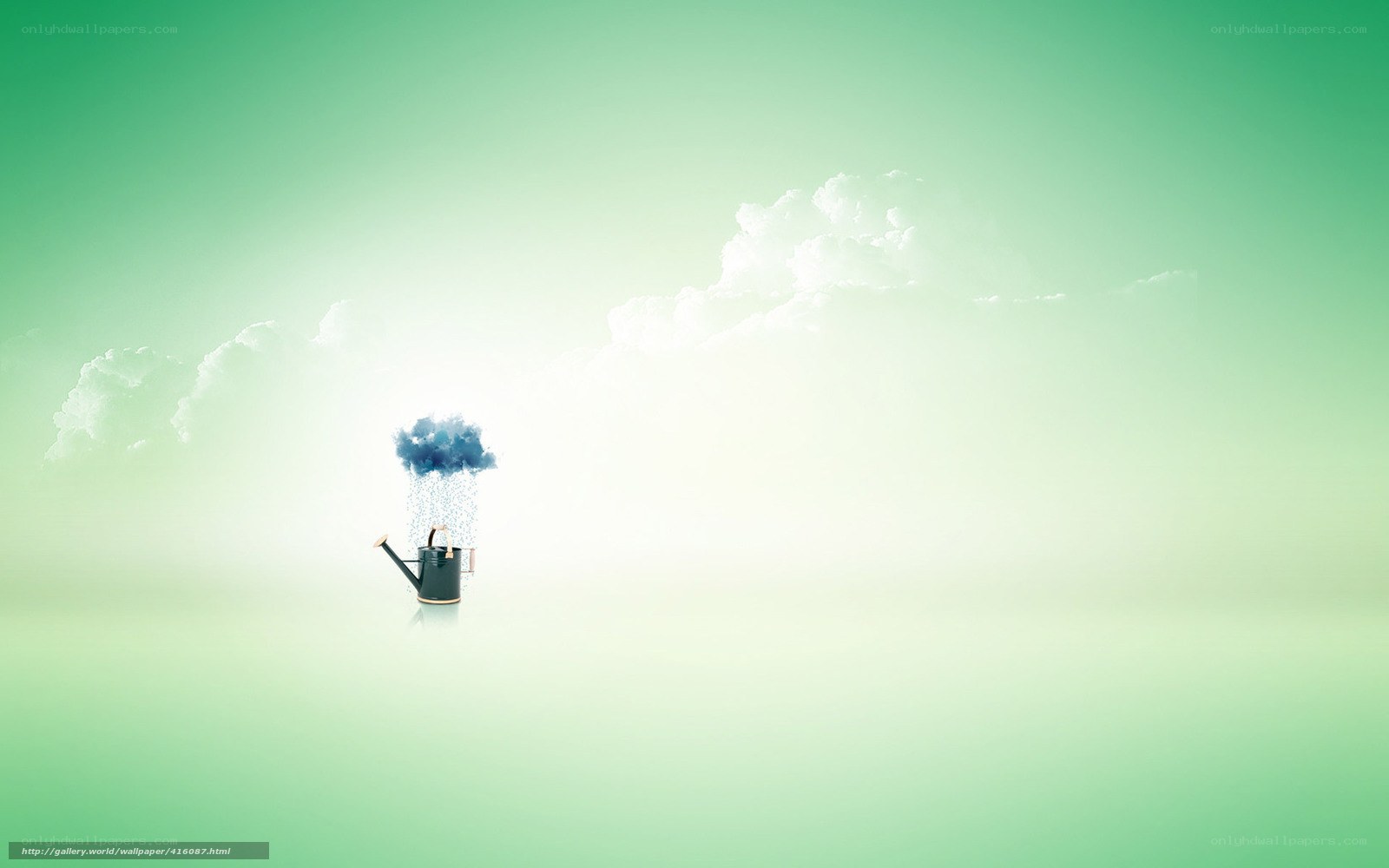 Watering can cloud
