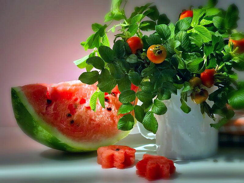 Watermelon and Rose Hips