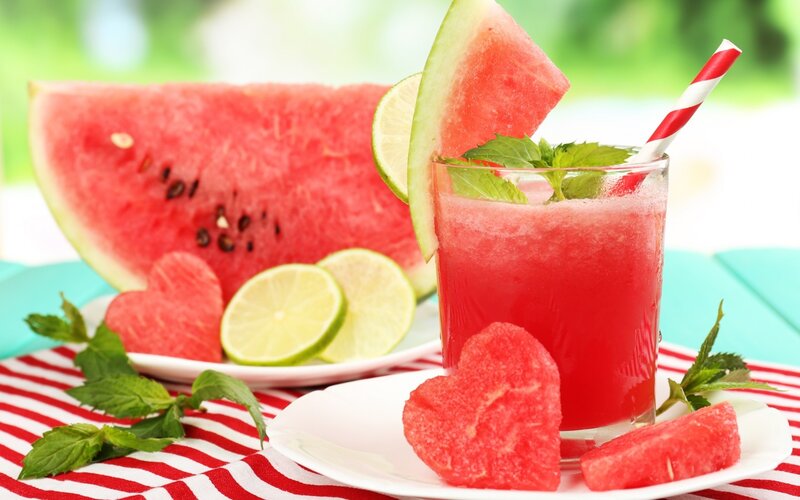 Watermelon Drink with Mint