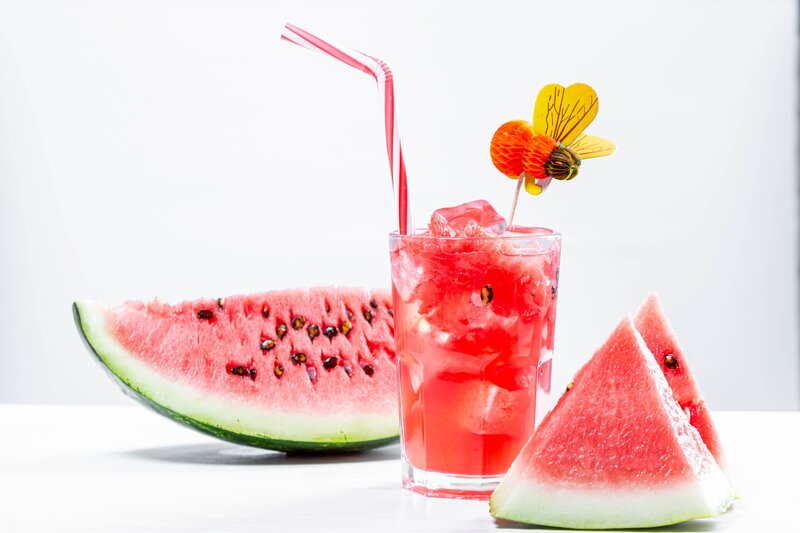 Watermelon Drink with Slices