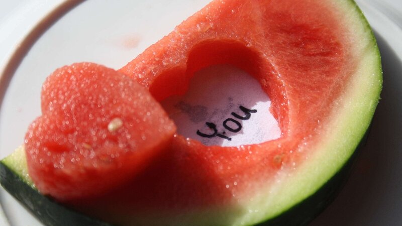 Watermelon Heart Slice