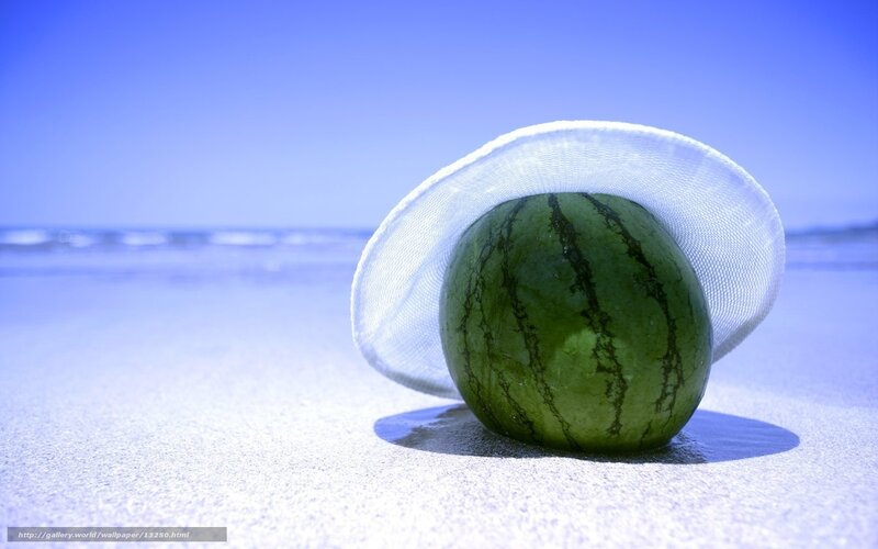 Watermelon on the beach