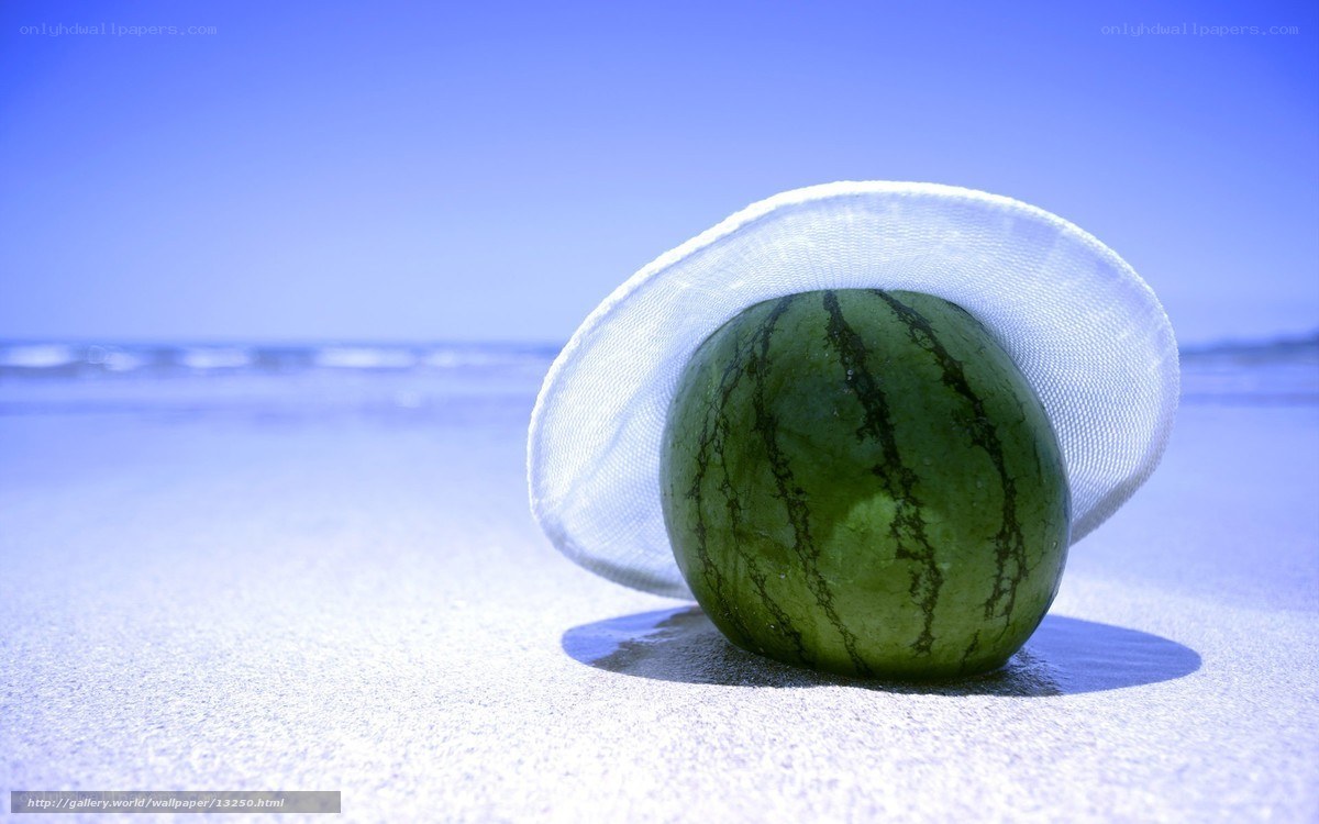 Watermelon on the beach