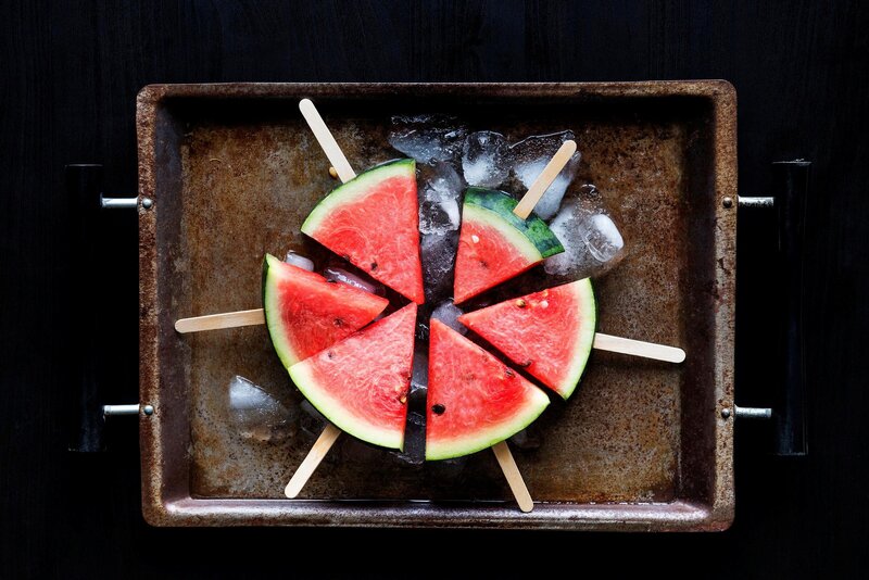 Watermelon Popsicles — Red