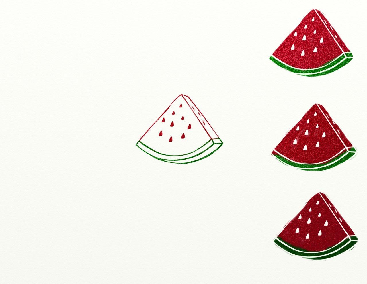 Watermelon slices illustration
