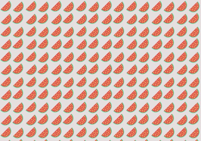 Watermelon Slices Pattern — Red, Playful