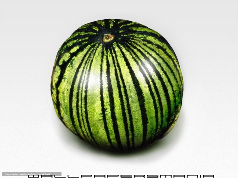 Watermelon with green stripes