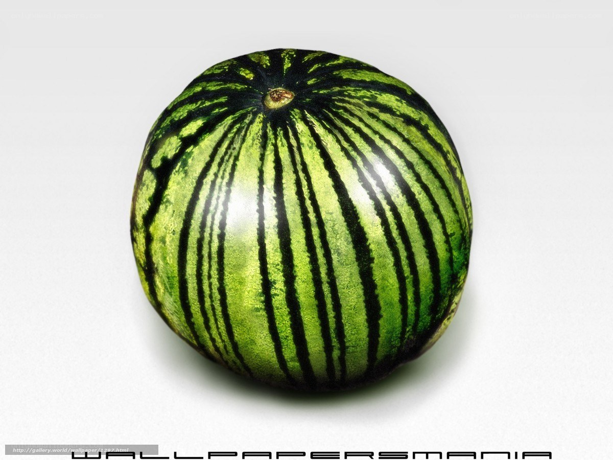 Watermelon with green stripes
