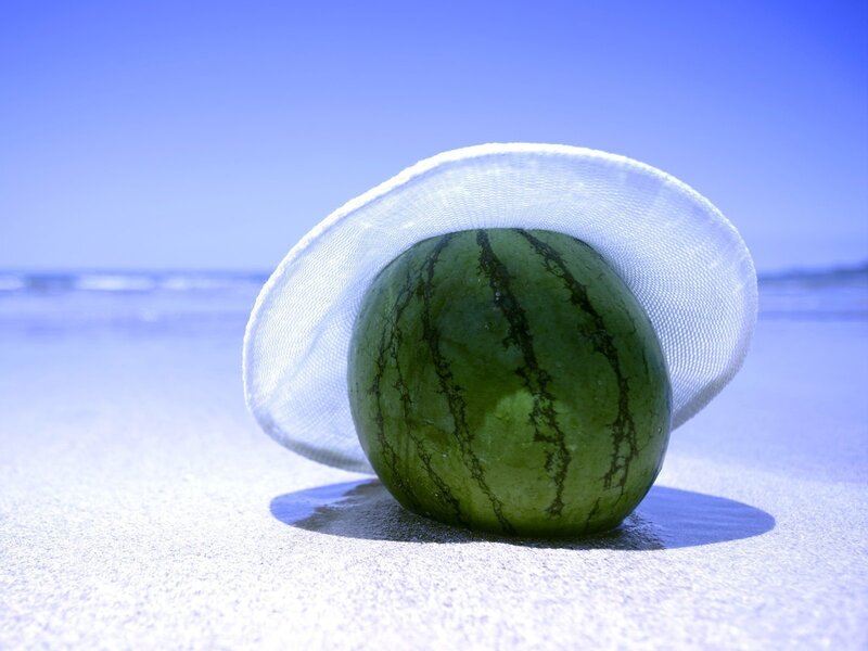 Watermelon with Hat — Green