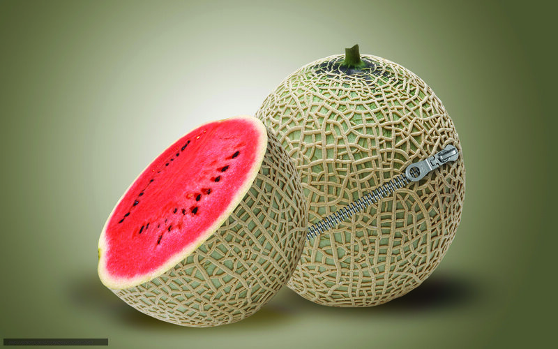 watermelon with melon texture