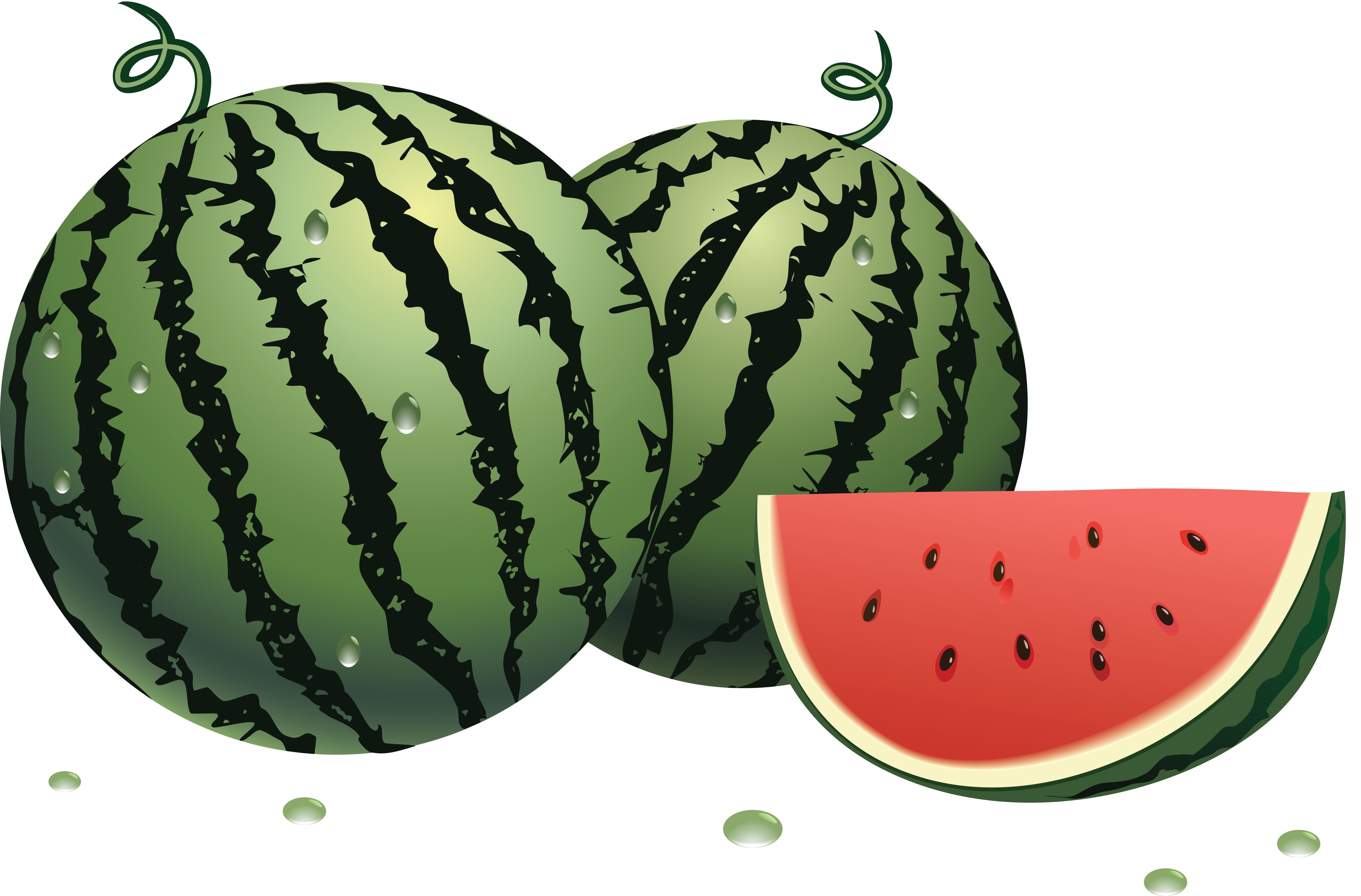 Watermelons and slice