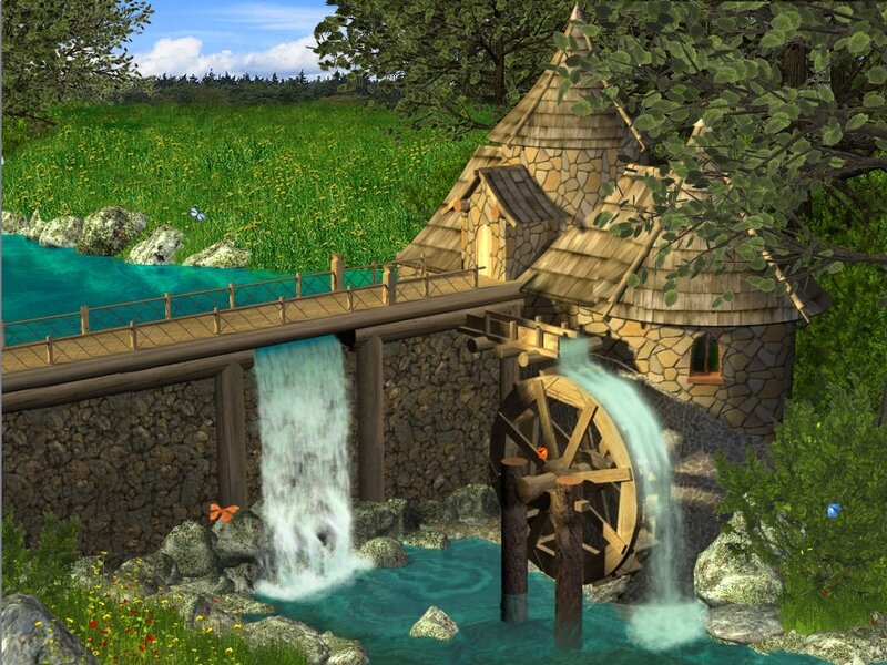 Watermill by River