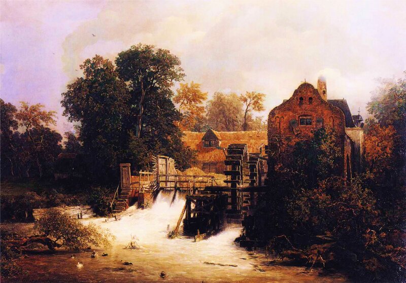 Watermill on a River
