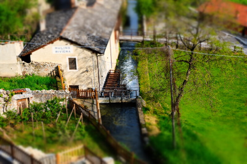 Watermill on River