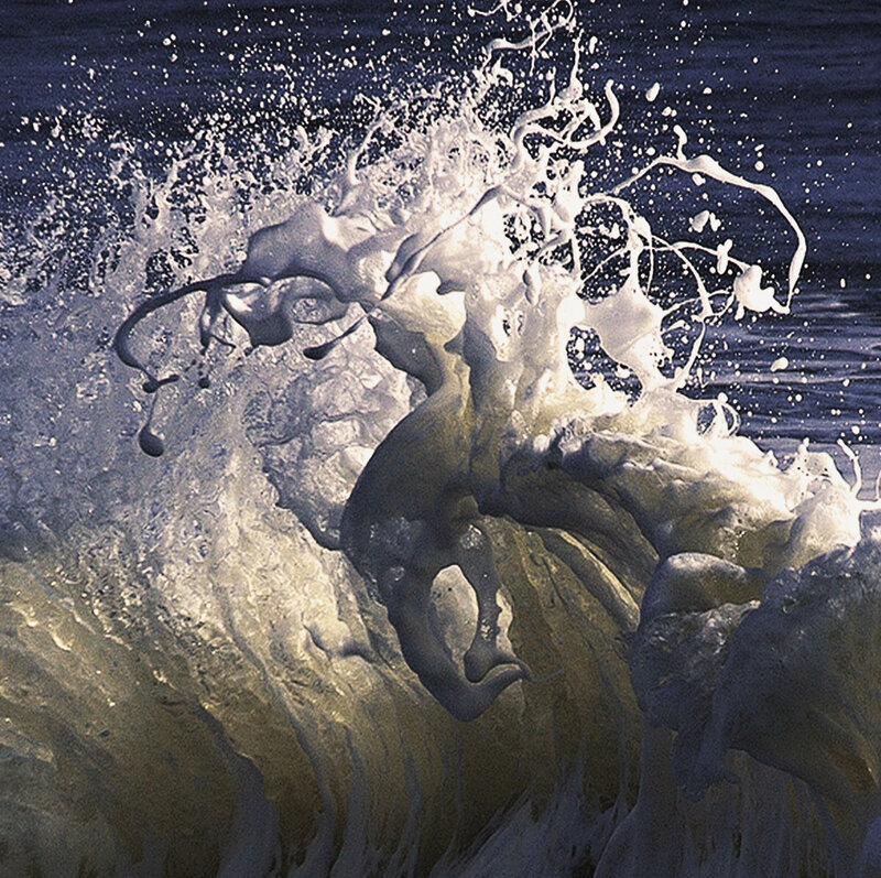 Wave Crashing in Ocean