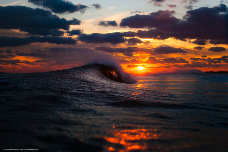 Wave Forming Barrel — Orange, Dramatic