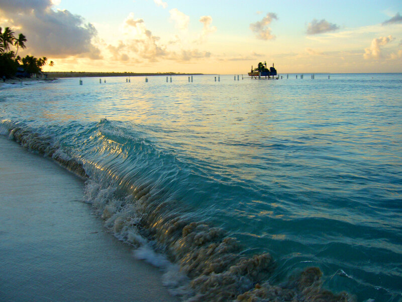 Wave Rolling Onto Beach