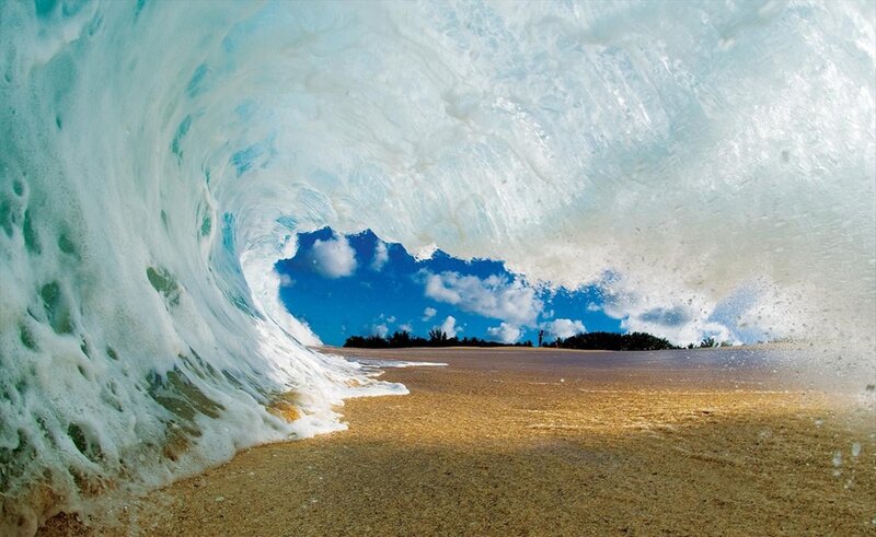 Wave Tunnel at Beach