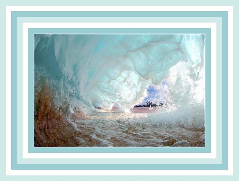 Wave Tunnel from Inside — Blue