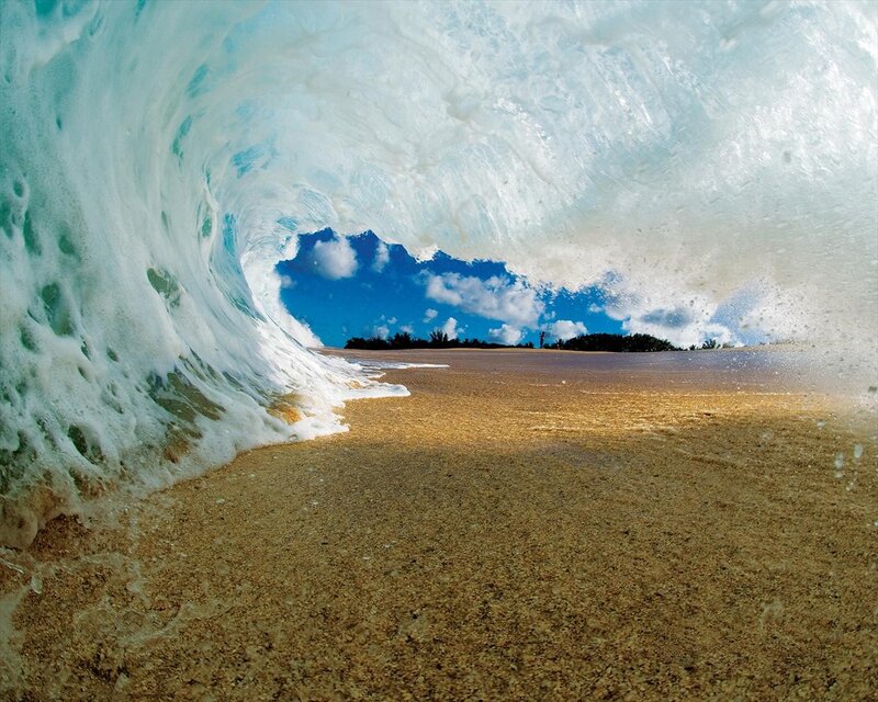 Wave Tunnel on Beach