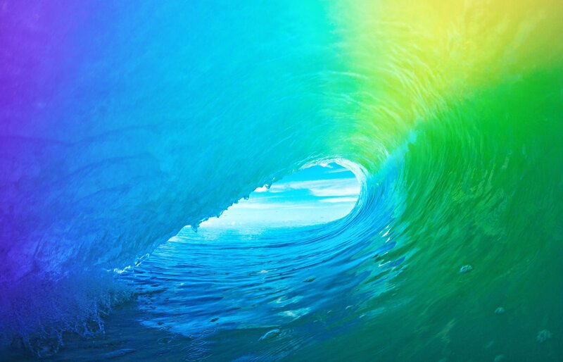 Wave Tunnel View — Blue, Serene, Afternoon