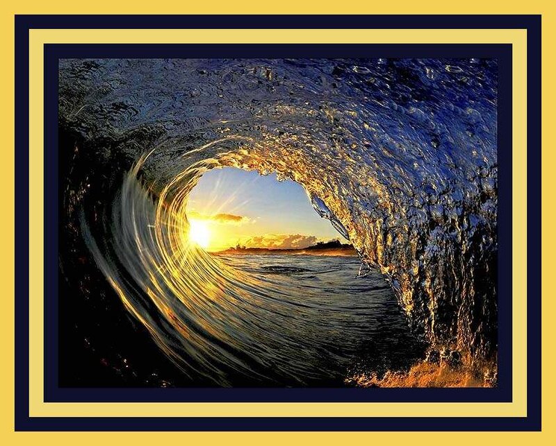 Wave Tunnel with Sun