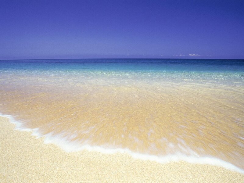 Wave Washing Ashore — Blue